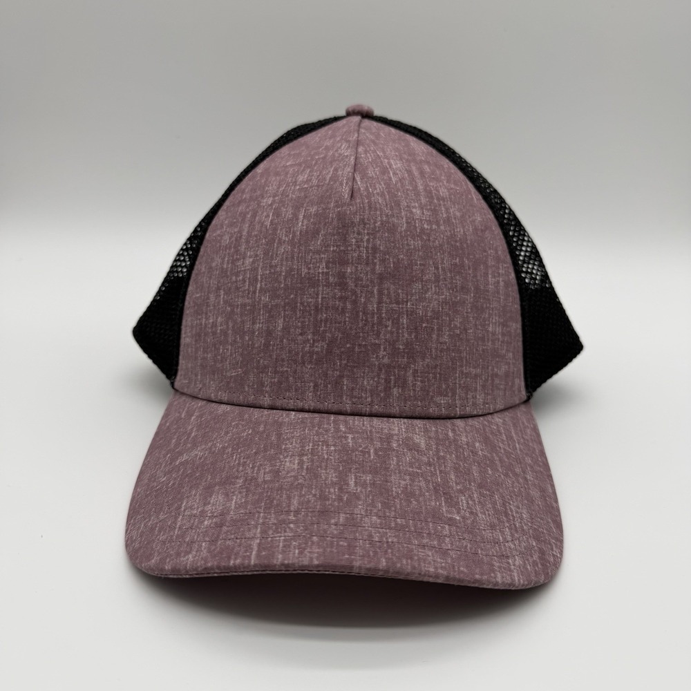 Lululemon Commission Mesh Trucker Cap Heathered Sunbleached Cherry Cola One Size